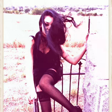 Cyn (with me) What a great time we had putting together our first shoot. A gorgous model on a windswept day.